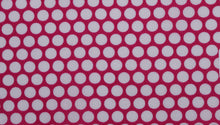  Fuscia pink polka dot print cotton