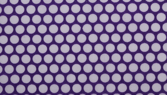 Purple polka dot print cotton