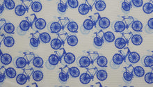  Bicycle print cotton shirting poplin fabric.
