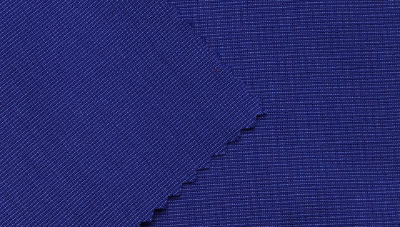 Cornflower blue end on end cotton shirting fabric
