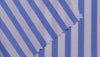 Blue butcher stripe 100% cotton shirting fabric