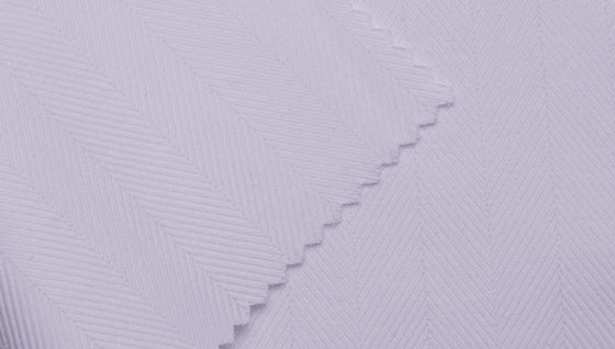 White herringbone cotton Shirting fabric