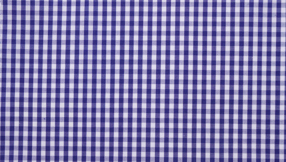 Navy Gingham cotton poplin