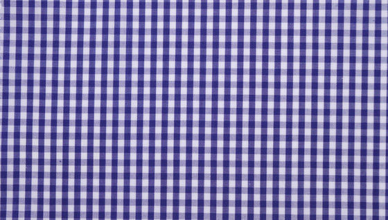 Navy Gingham cotton poplin