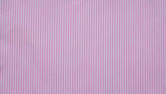 Pink stripe fine cotton poplin shirting fabric