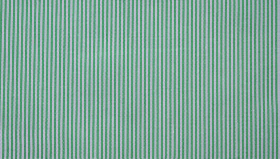 Green pencil stripe cotton shirting fabric