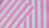 Pink butcher stripe 100% cotton shirting fabric
