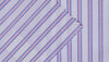 Blue and pink stripe cotton shirting fabric