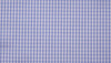 Blue windowpane check cotton shirting fabric.