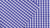 Navy Gingham Check shirting fabric
