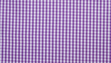  Purple Gingham check cotton shirting fabric.