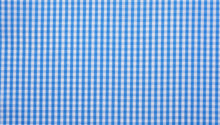 Turquoise Gingham check cotton shirting fabric.