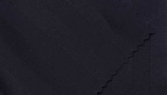Black satin stripe cotton shirting fabric