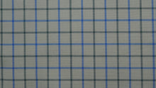  Blue and Olive Brushed Cotton country check tattersall fabric