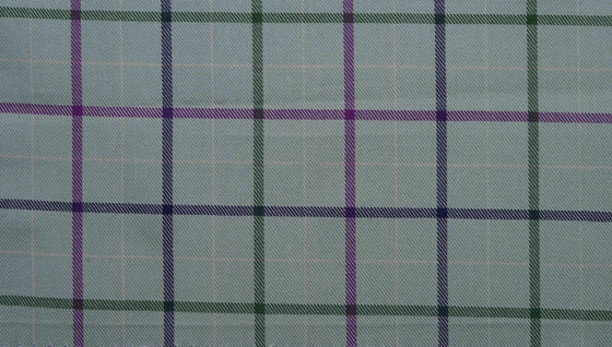 Green and Purple Brushed Cotton country check tattersall fabric