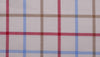 Blue and Red Brushed Cotton country check tattersall fabric
