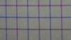 Blue and purple brushed tattersall cotton shirting fabric