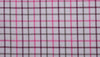 Wine and Pink Brushed Cotton country check tattersall fabric