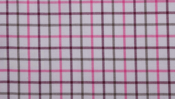 Wine and Pink Brushed Cotton country check tattersall fabric