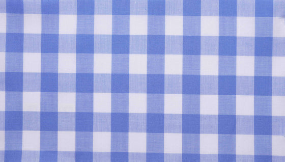 Blue Gingham Check shirting fabric