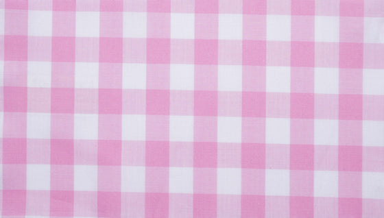 Pink Gingham Check shirting fabric
