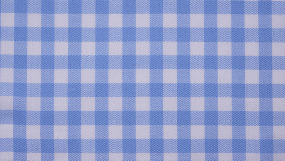 Light blue gingham cotton shirting fabric