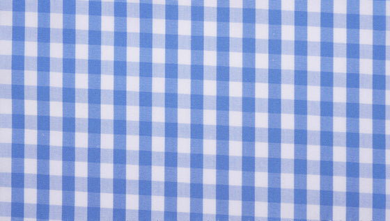 Blue Gingham Check shirting fabric