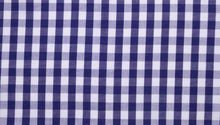  Navy Blue Gingham Check shirting fabric