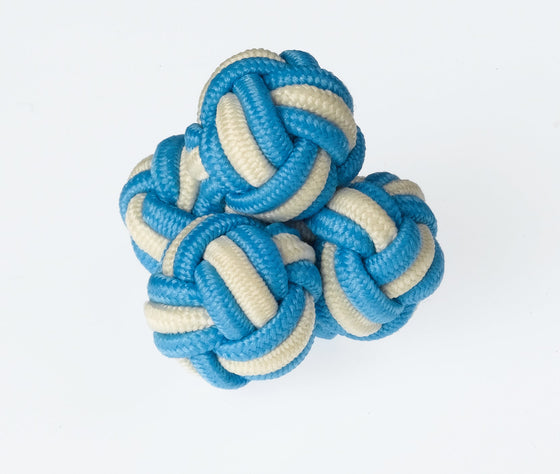 K42 - Turquoise / Cream Knots