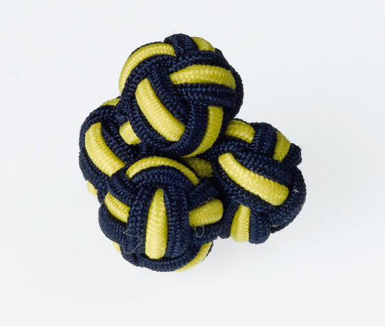 K59 - Navy / Yellow Knots