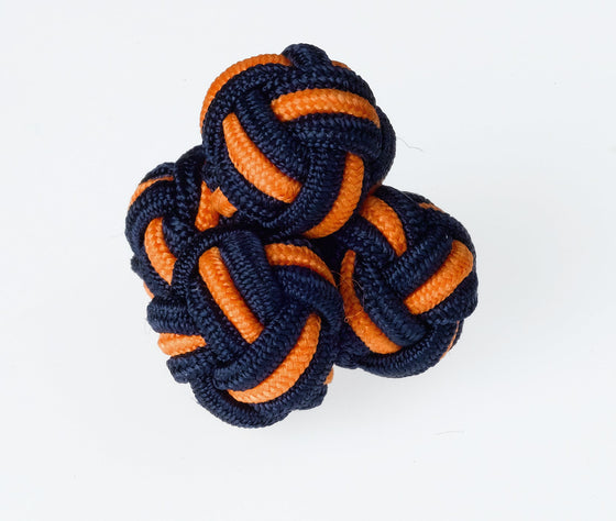 K61 - Navy / Orange Knots