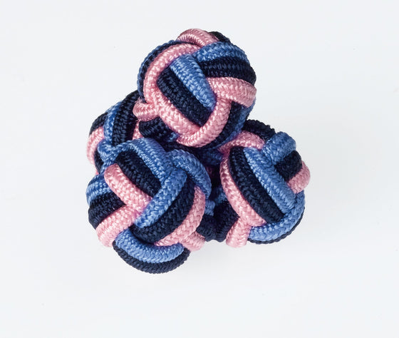 K74 - Navy / Pink Knots